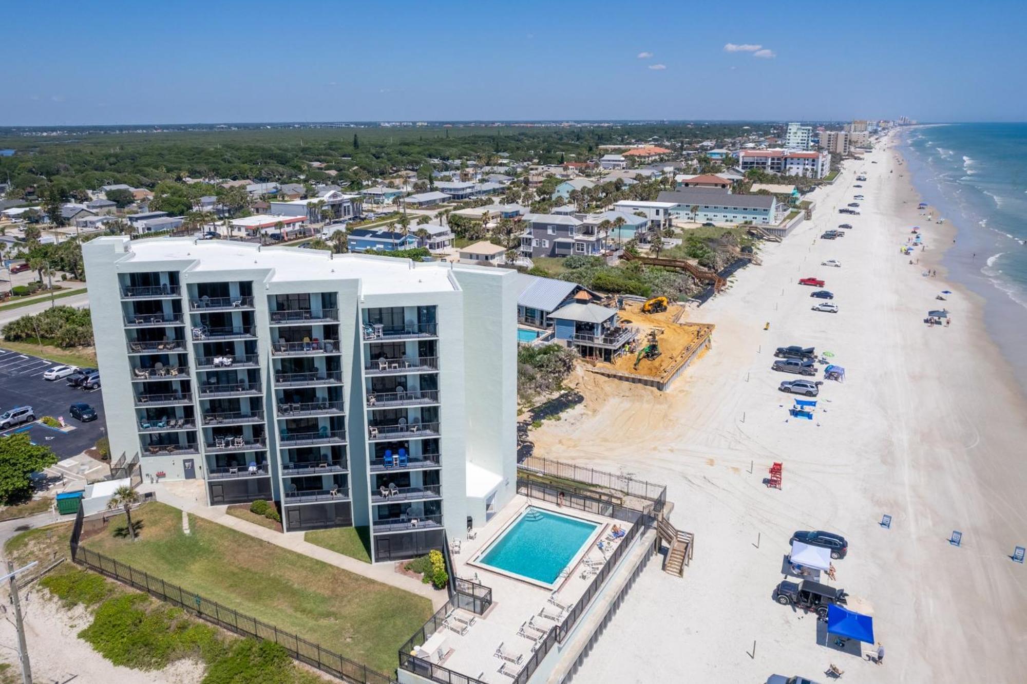 Ocean View With A Beachfront Pool At Ocean Trillium Condo ~ 702 New Smyrna Beach Dış mekan fotoğraf