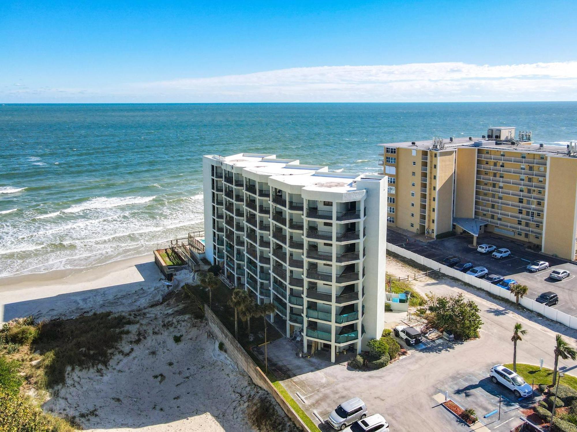 Ocean View With A Beachfront Pool At Ocean Trillium Condo ~ 702 New Smyrna Beach Dış mekan fotoğraf