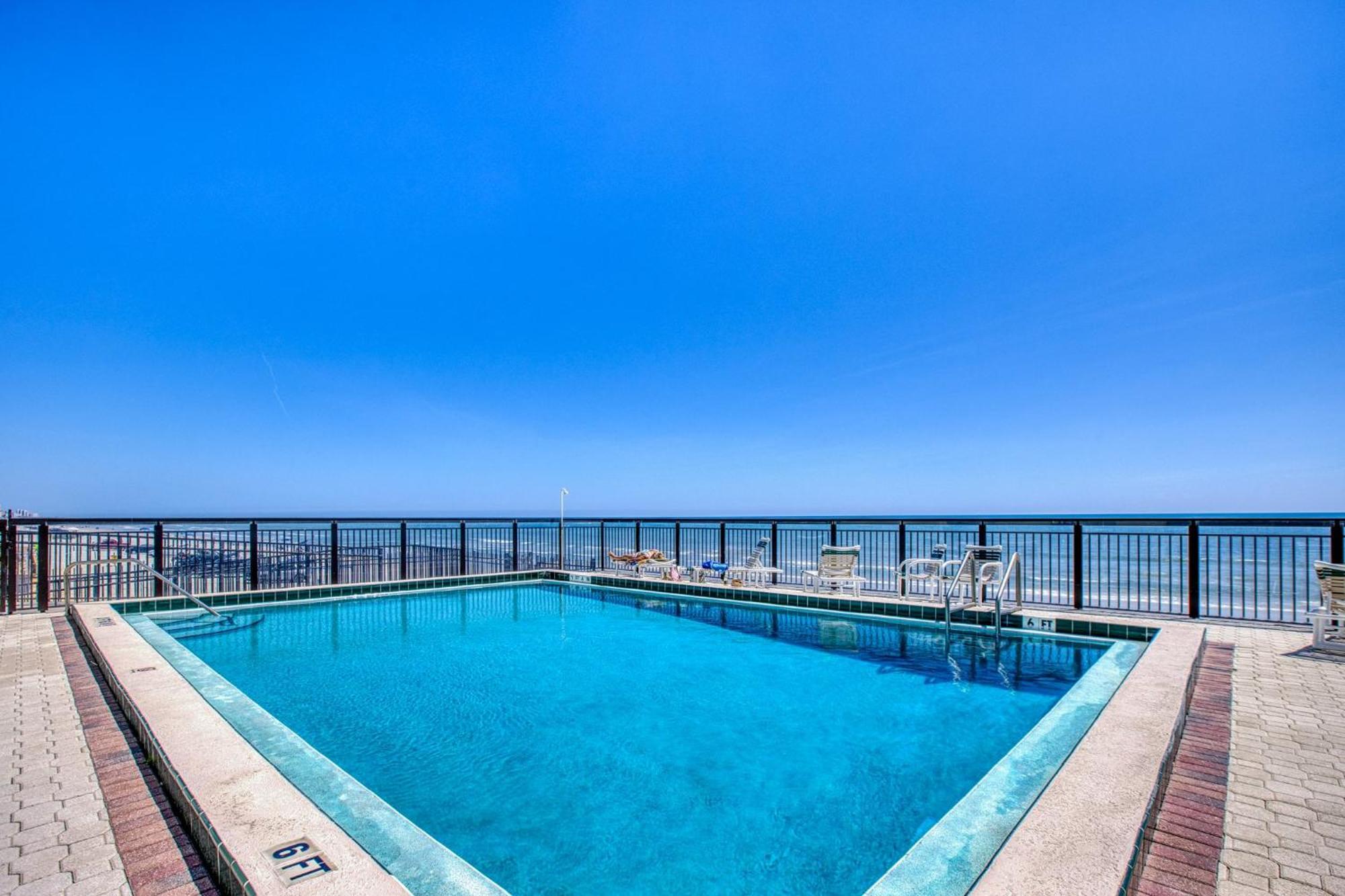 Ocean View With A Beachfront Pool At Ocean Trillium Condo ~ 702 New Smyrna Beach Dış mekan fotoğraf