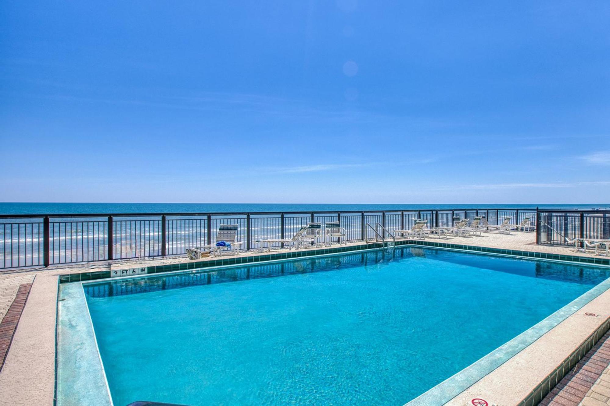 Ocean View With A Beachfront Pool At Ocean Trillium Condo ~ 702 New Smyrna Beach Dış mekan fotoğraf