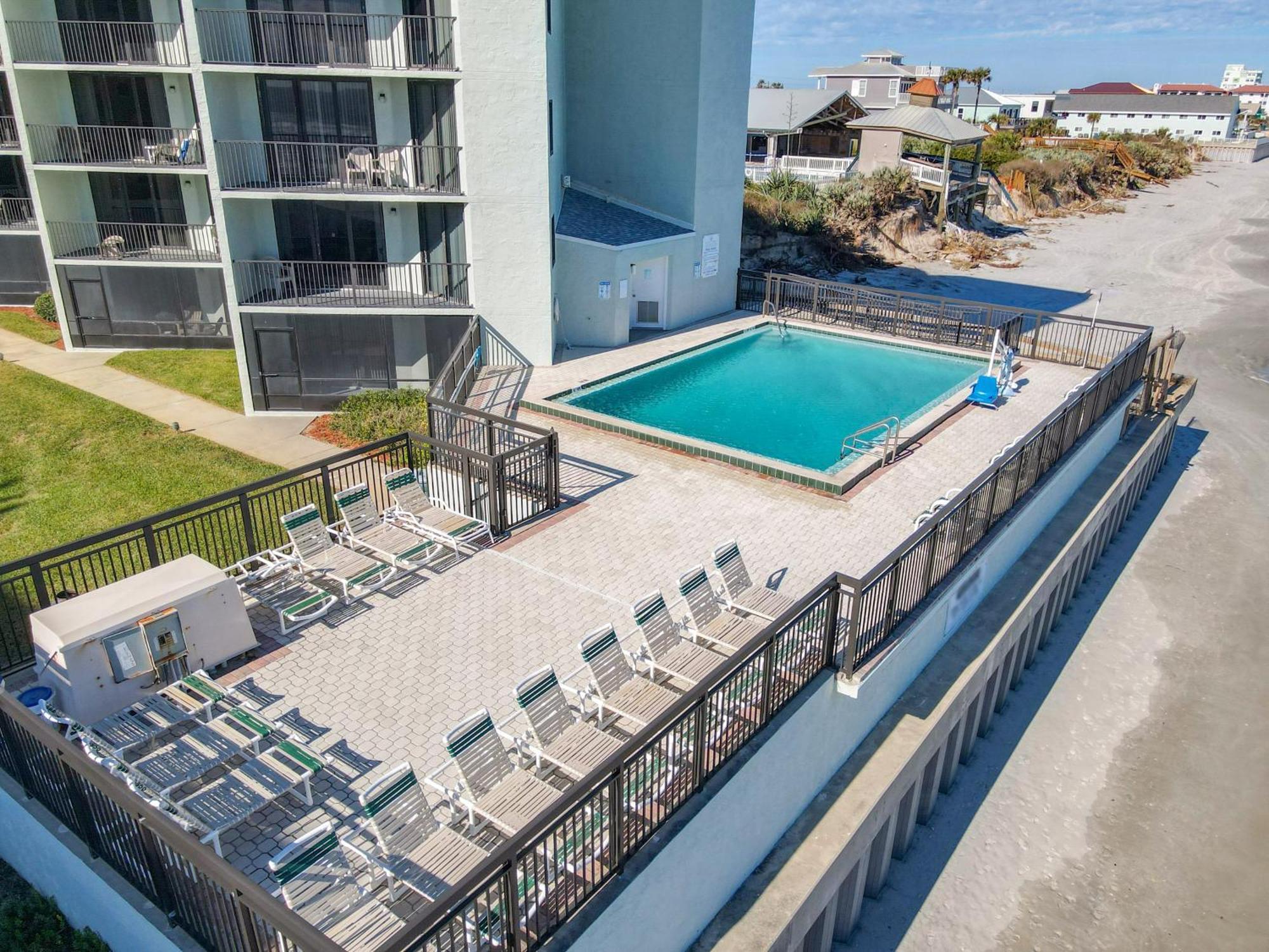 Ocean View With A Beachfront Pool At Ocean Trillium Condo ~ 702 New Smyrna Beach Dış mekan fotoğraf